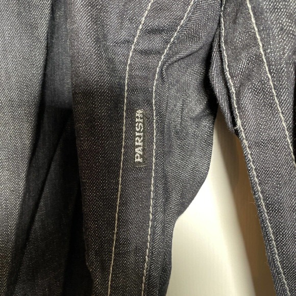 Parish Nation E 506 Baggy Jean Denim Shorts Men's 44 Red Button Fly Relaxed Fit - Picture 13 of 13